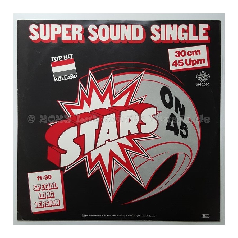 Stars On 45 - Stars On 45 • 12" Vinyl Maxi • NM - Labyrinth Music