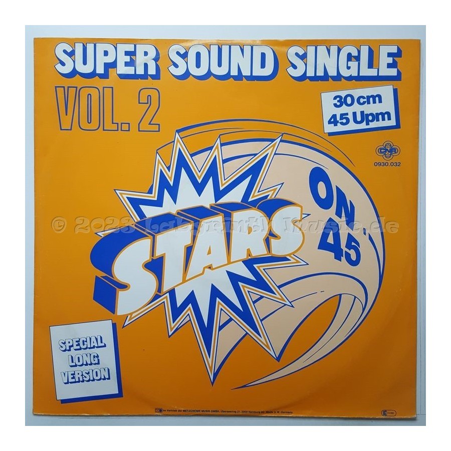 Stars On 45 - Stars On 45 Vol. 2 • 12" Vinyl Maxi • NM - Labyrinth Music