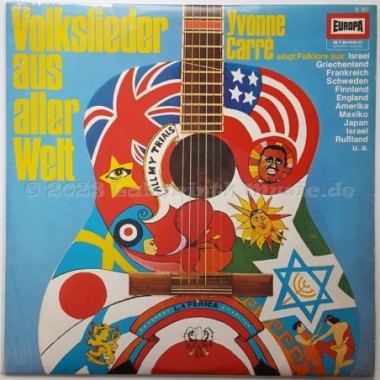 Yvonne Carré - Volkslieder Aus Aller Welt • 12" Vinyl LP - Labyrinth Music