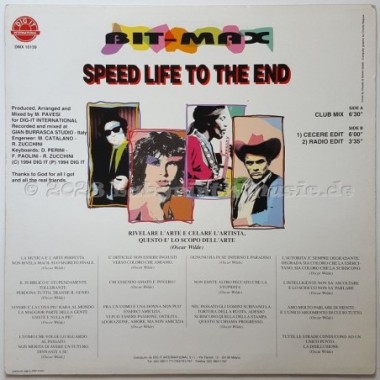 Bit-Max - Speed Life To The End • 12" Vinyl Maxi - Labyrinth Music