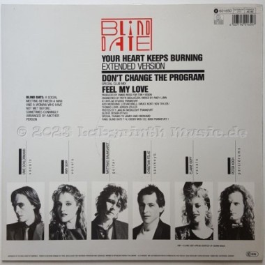 Blind Date - Your Heart Keeps Burning • 12" Vinyl Maxi • NM - Labyrinth Music