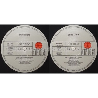 Blind Date - Your Heart Keeps Burning • 12" Vinyl Maxi • NM - Labyrinth Music