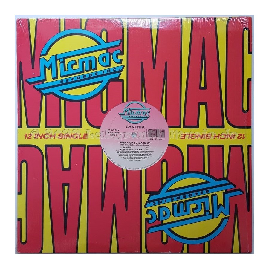 Cynthia - Break Up To Make Up • 12" Vinyl Maxi • NM - Labyrinth Music