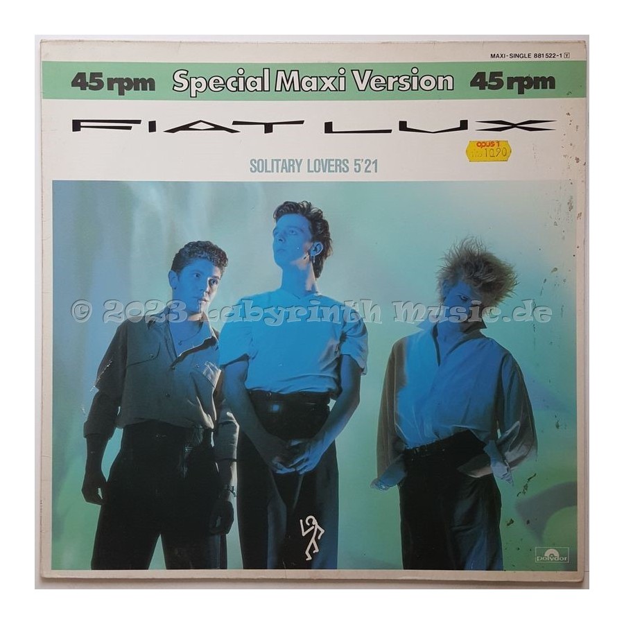 Fiat Lux - Solitary Lovers • 12" Vinyl Maxi • EX - Labyrinth Music