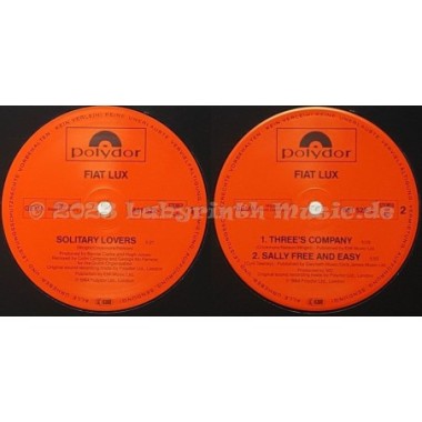 Fiat Lux - Solitary Lovers • 12" Vinyl Maxi • EX - Labyrinth Music