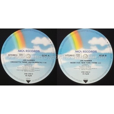 Jan Hammer - Crockett's Theme • 12" Vinyl Maxi • NM - Labyrinth Music
