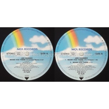 Jan Hammer - Miami Vice Theme • 12" Vinyl Maxi • EX - Labyrinth Music