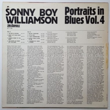Sonny Boy Williamson - Portraits In Blues Vol. 4 • 12" Vinyl LP • EX - Labyrinth Music