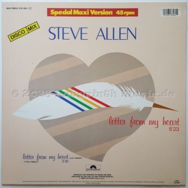 Steve Allen - Letter From My Heart • 12" Vinyl Maxi • EX - Labyrinth Music