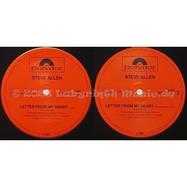 Steve Allen - Letter From My Heart • 12" Vinyl Maxi • EX - Labyrinth Music