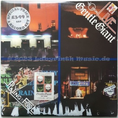 Gentle Giant - Live • Playing The Fool • 12" Vinyl LP - Labyrinth Music
