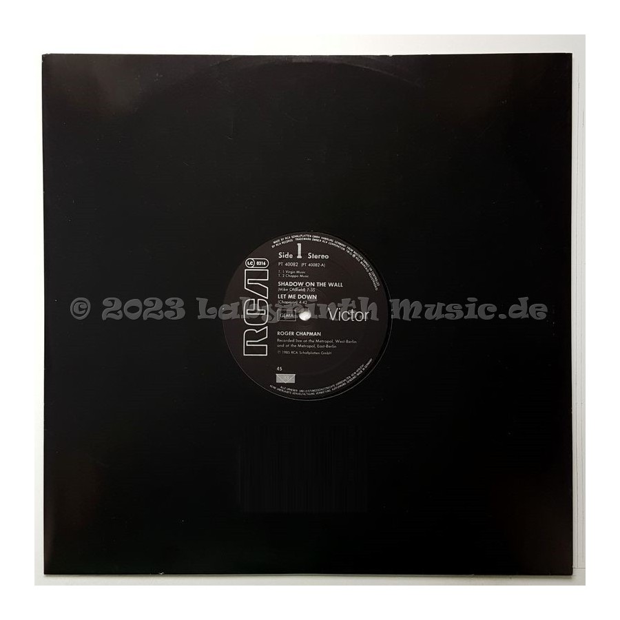 Roger Chapman - Live In Berlin • 12" Vinyl Maxi - Labyrinth Music