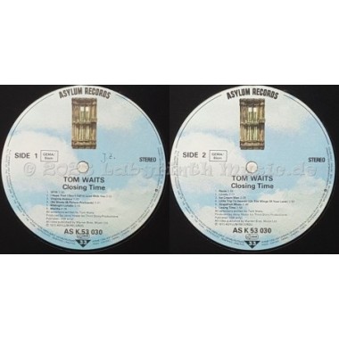 Tom Waits - Closing Time • 12" Vinyl LP • EX - Labyrinth Music