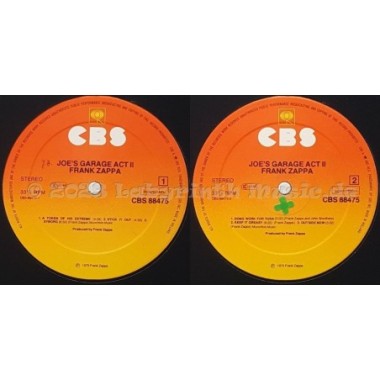 Frank Zappa - Joe's Garage Acts II & III • 12" Vinyl LP • NM - Labyrinth Music