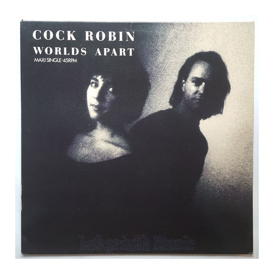 Cock Robin - Worlds Apart • 12" Vinyl Maxi • NM - Labyrinth Music