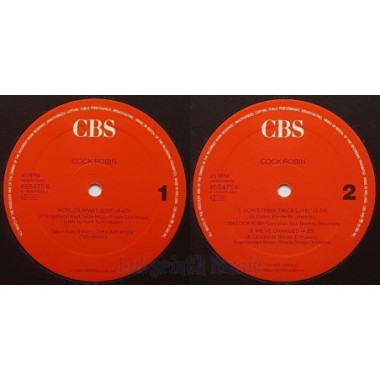 Cock Robin - Worlds Apart • 12" Vinyl Maxi • NM - Labyrinth Music