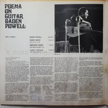 Baden Powell - Poema On Guitar • 12" Vinyl LP - Labyrinth Music
