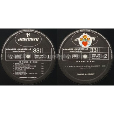 Graeme Allwright - Jeanne D'Arc • 12" Vinyl LP - Labyrinth Music