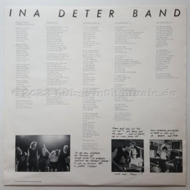 Ina Deter Band - Mit Leidenschaft • 12" Vinyl LP • NM - Labyrinth Music
