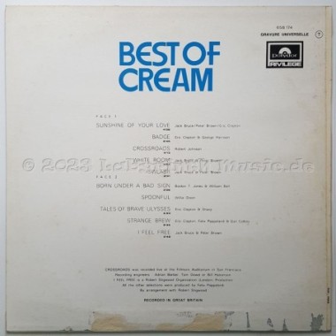 Cream - Best Of Cream • 12" Vinyl LP • EX - Labyrinth Music