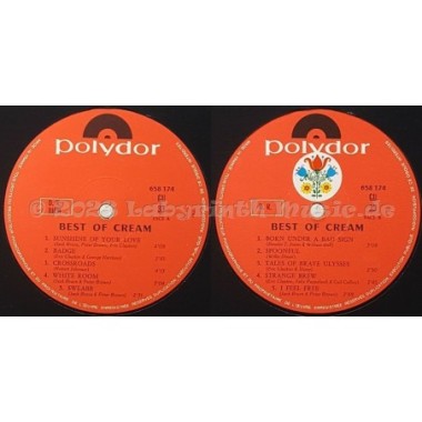 Cream - Best Of Cream • 12" Vinyl LP • EX - Labyrinth Music