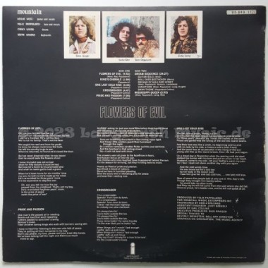 Mountain - Flowers Of Evil • 12" Vinyl LP - Labyrinth Music