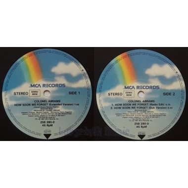 Colonel Abrams - How Soon We Forget • 12" Vinyl Maxi • EX - Labyrinth Music