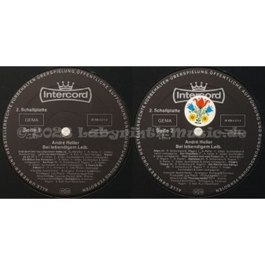 André Heller - Bei Lebendigem Leib • 12" Vinyl LP • EX - Labyrinth Music