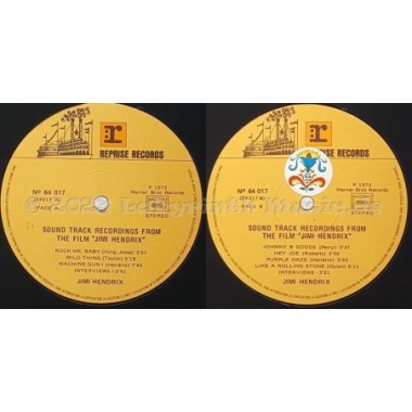 Jimi Hendrix - Sound Track Recordings From The Film "jimi Hendrix" • 12" Vinyl LP • EX - Labyrinth Music