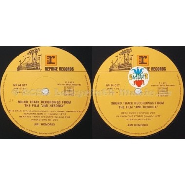Jimi Hendrix - Sound Track Recordings From The Film "jimi Hendrix" • 12" Vinyl LP • EX - Labyrinth Music