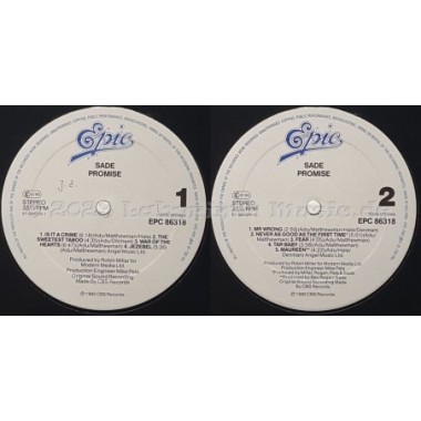 Sade - Promise • 12" Vinyl LP • EX - Labyrinth Music