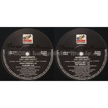 Novecento - Day And Night • 12" Vinyl Maxi • NM - Labyrinth Music