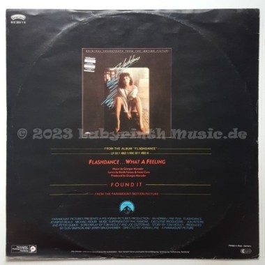 Irene Cara - Flashdance ... What A Feeling • 12" Vinyl Maxi - Labyrinth Music