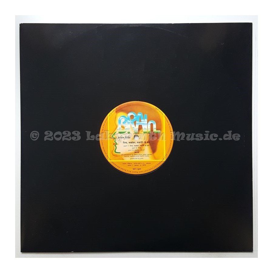 Jane - Fire, Water, Earth & Air • 12" Vinyl LP - Labyrinth Music