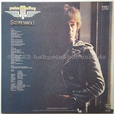 Peter Maffay - Steppenwolf • 12" Vinyl LP - Labyrinth Music