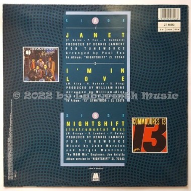 Commodores - Janet • 12" Vinyl Maxi - Labyrinth Music