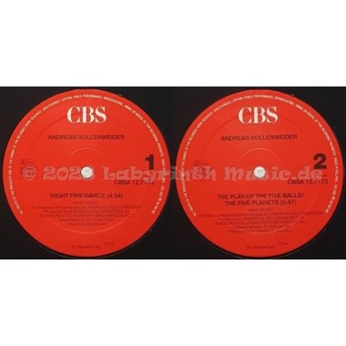 Andreas Vollenweider - Night Fire Dance • 12" Vinyl Maxi • EX - Labyrinth Music