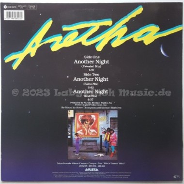 Aretha Franklin - Another Night • 12" Vinyl Maxi • EX - Labyrinth Music