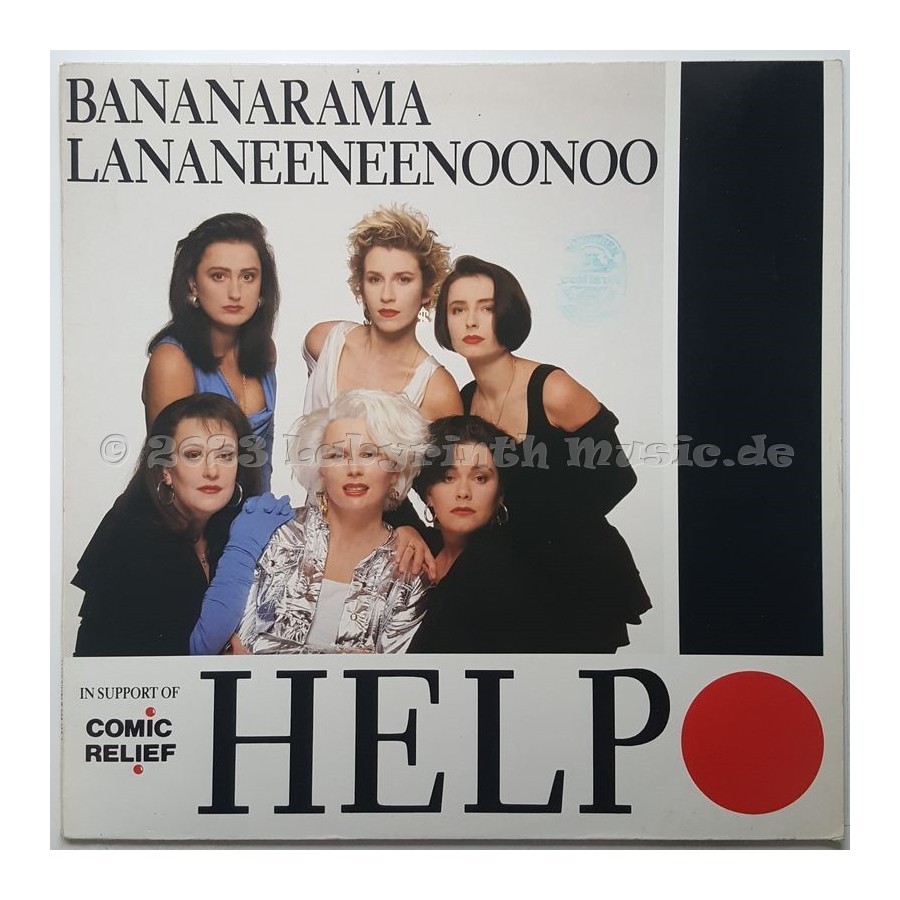 Bananarama & Lananeeneenoonoo - Help • 12" Vinyl Maxi • EX - Labyrinth Music