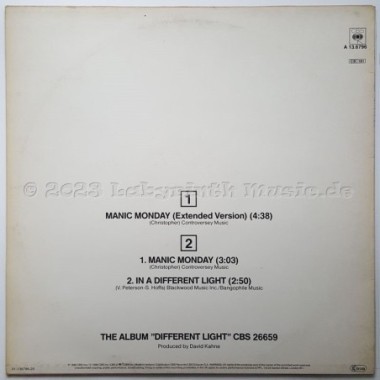 Bangles - Manic Monday • Extended Version • 12" Vinyl Maxi • EX - Labyrinth Music