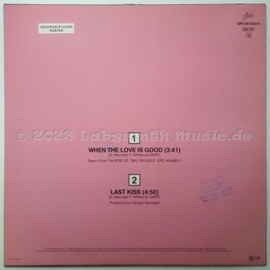 Big Trouble - When The Love Is Good • 12" Vinyl Maxi • EX - Labyrinth Music