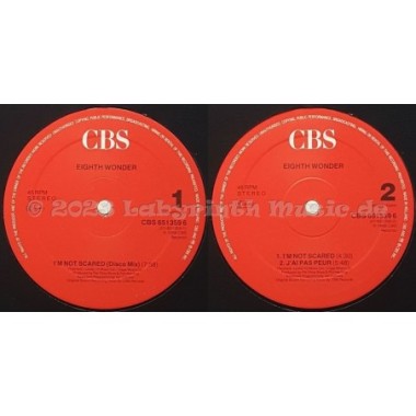 Eight Wonder - I'm Not Scared • Disco Mix • 12" Vinyl Maxi - Labyrinth Music