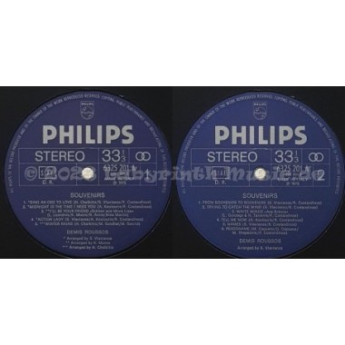 Demis Roussos - Souvenirs • 12" Vinyl LP • EX - Labyrinth Music