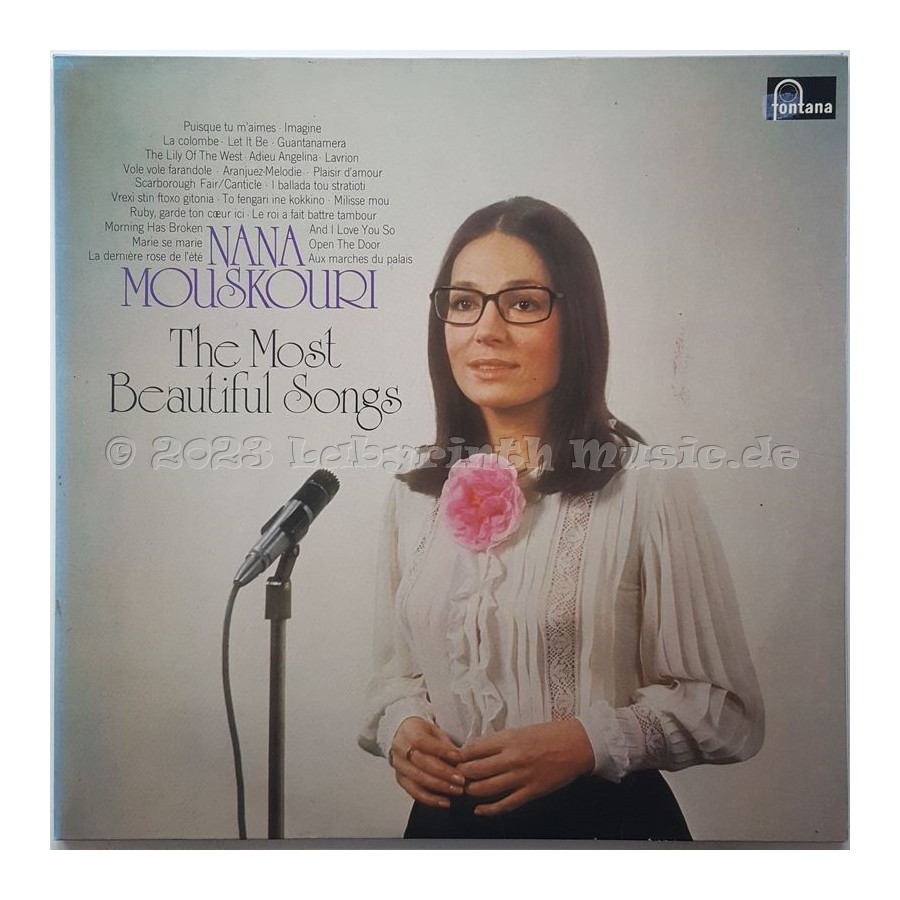 Nana Mouskouri - The Most Beautiful Songs • 12" Vinyl LP • EX - Labyrinth Music
