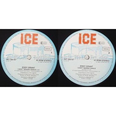 Eddy Grant - I Don't Wanna Dance • 12" Vinyl Maxi - Labyrinth Music