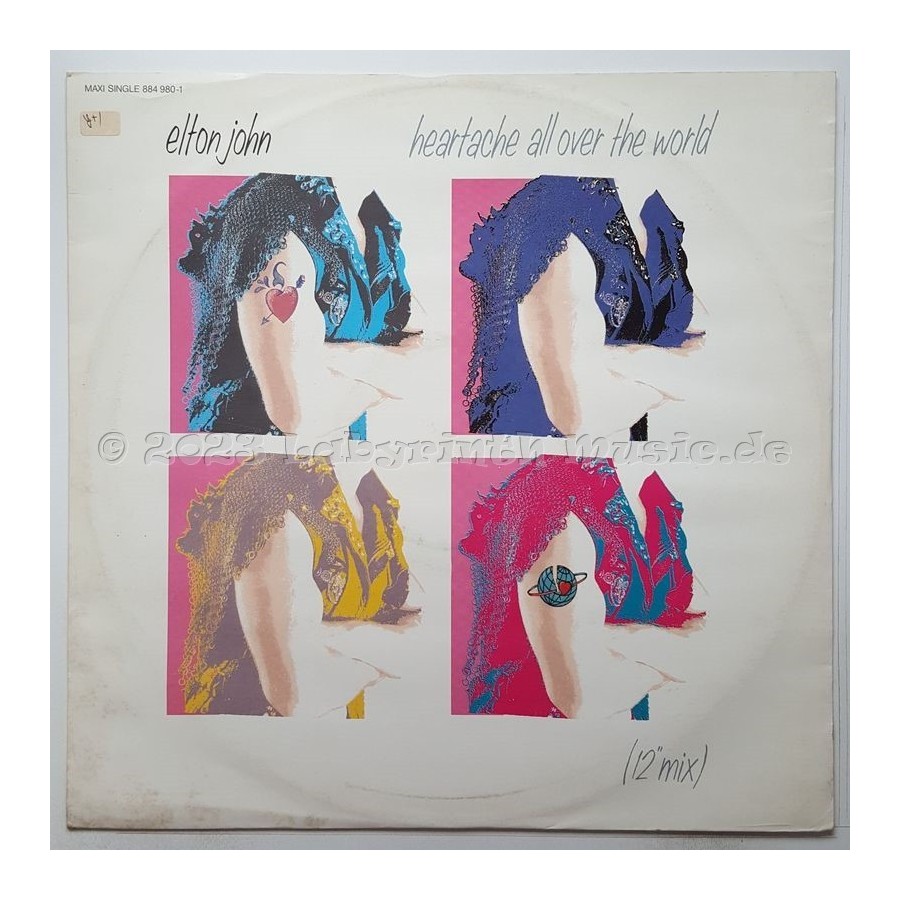 Elton John - Heartache All Over The World • 12" Vinyl Maxi • EX - Labyrinth Music