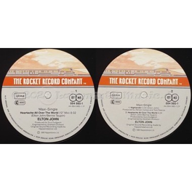 Elton John - Heartache All Over The World • 12" Vinyl Maxi • EX - Labyrinth Music