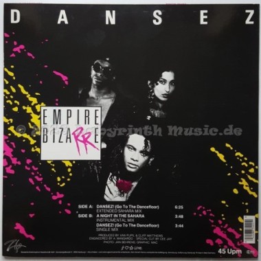 Empire Bizarre - Dansez • 12" Vinyl Maxi • EX - Labyrinth Music