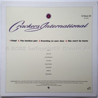 Erasure - Crackers International • 12" Vinyl Maxi - Labyrinth Music