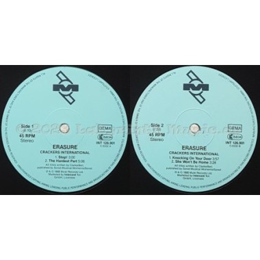 Erasure - Crackers International • 12" Vinyl Maxi - Labyrinth Music